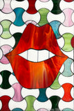 Lips- with Funky DogBones- Original Artwork by Allison Eden