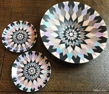 Psychedelic Kaleidoscope Plates (1 pair)